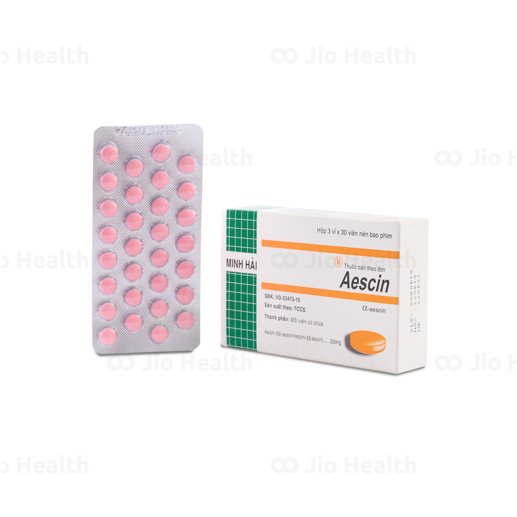 Mua Thuốc Trị Viêm Tĩnh Mạch & Giãn Tĩnh Mạch Aescin 20Mg | Nhà Thuốc Online Jio