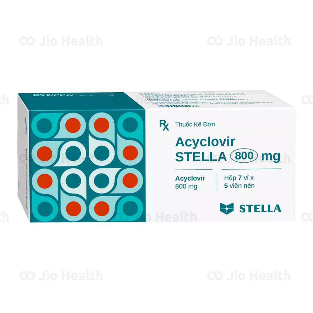 Thuốc Acyclovir 800 mg có tác dụng như thế nào đối với nhiễm Herpes simplex trên da và màng nhầy?
