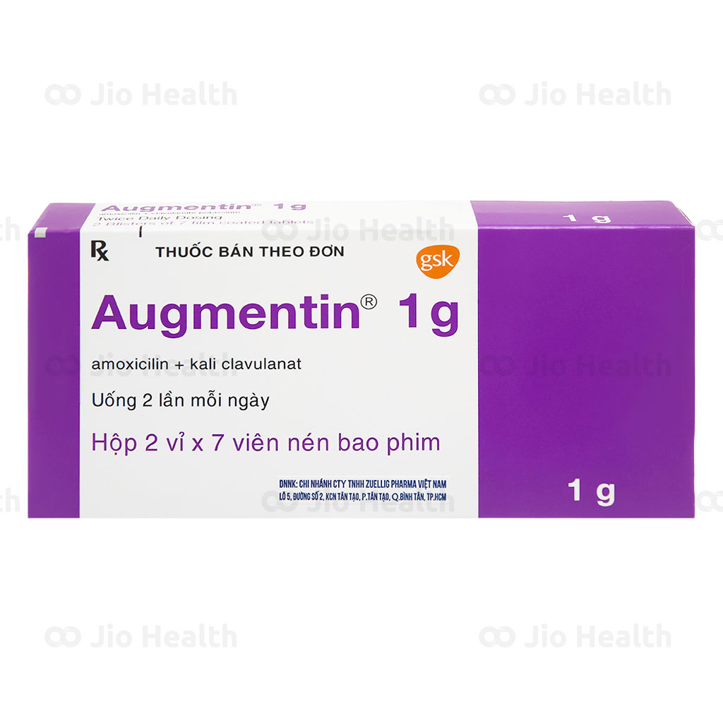 Liều Augmentin 1g thường được sử dụng trong điều trị những bệnh nhiễm trùng ở độ tuổi nào?
