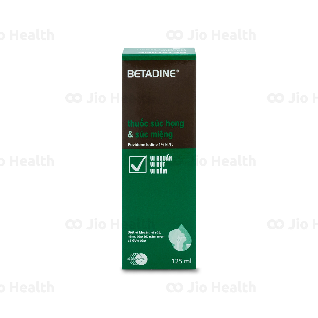 Betadine súc miệng có tác dụng diệt khuẩn trong trường hợp viêm nhiễm vùng miệng do nấm Candida không?