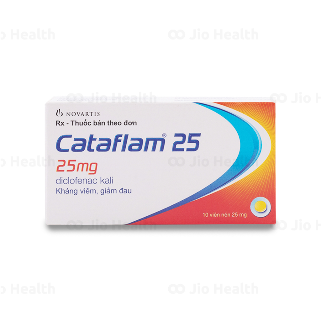 Thuốc đau bụng kinh Cataflam 25 được sử dụng để làm giảm đau gì?
