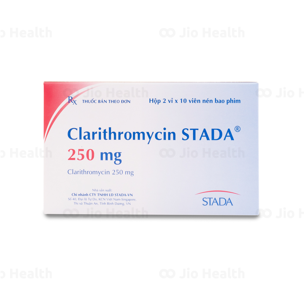 Clarithromycin 250mg được sử dụng trong trường hợp nhiễm trùng nào?
