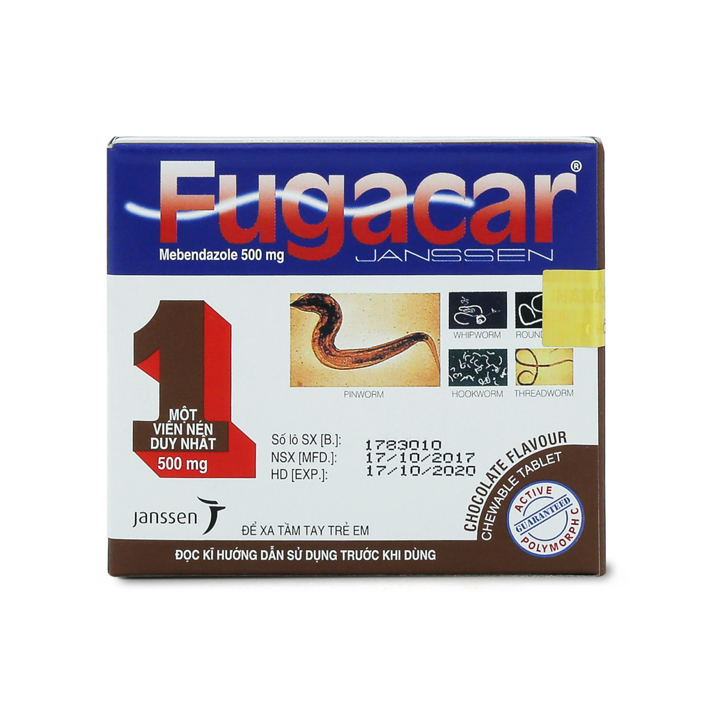Fugacar vị socola có hoạt chất chính là gì?
