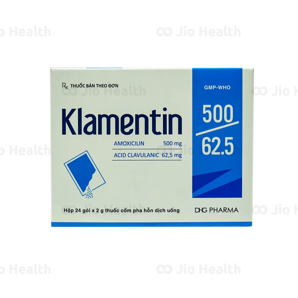 Klamentin 500/62.5 được sử dụng trị liệu cho loại nhiễm khuẩn nào?
