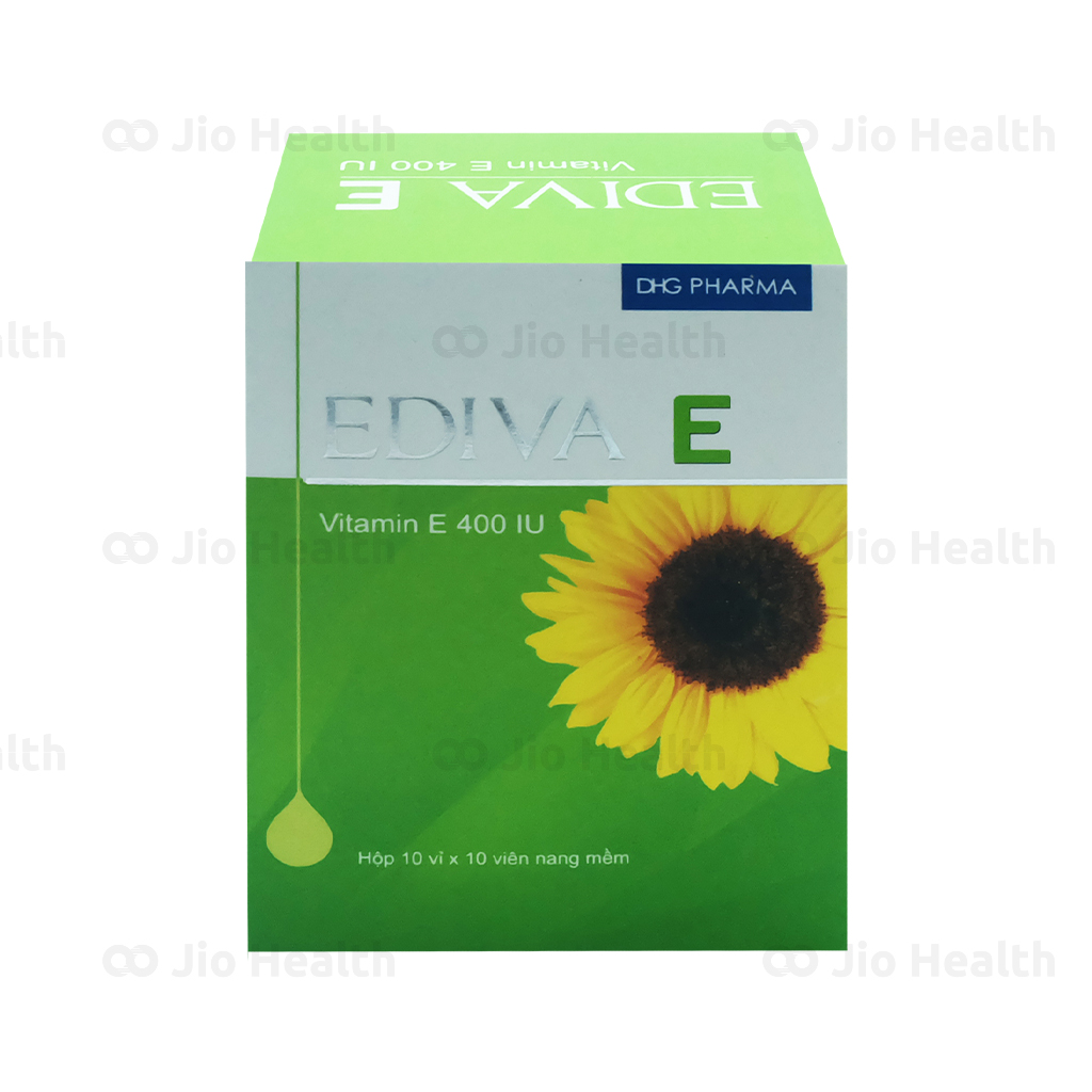 Thành phần chính của Ediva E Vitamin E 400IU là gì?
