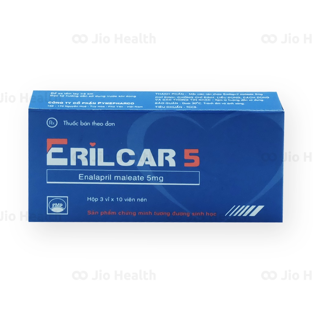 Giải đáp thắc mắc thuốc huyết áp erilcar 5mg hiệu quả và an toàn