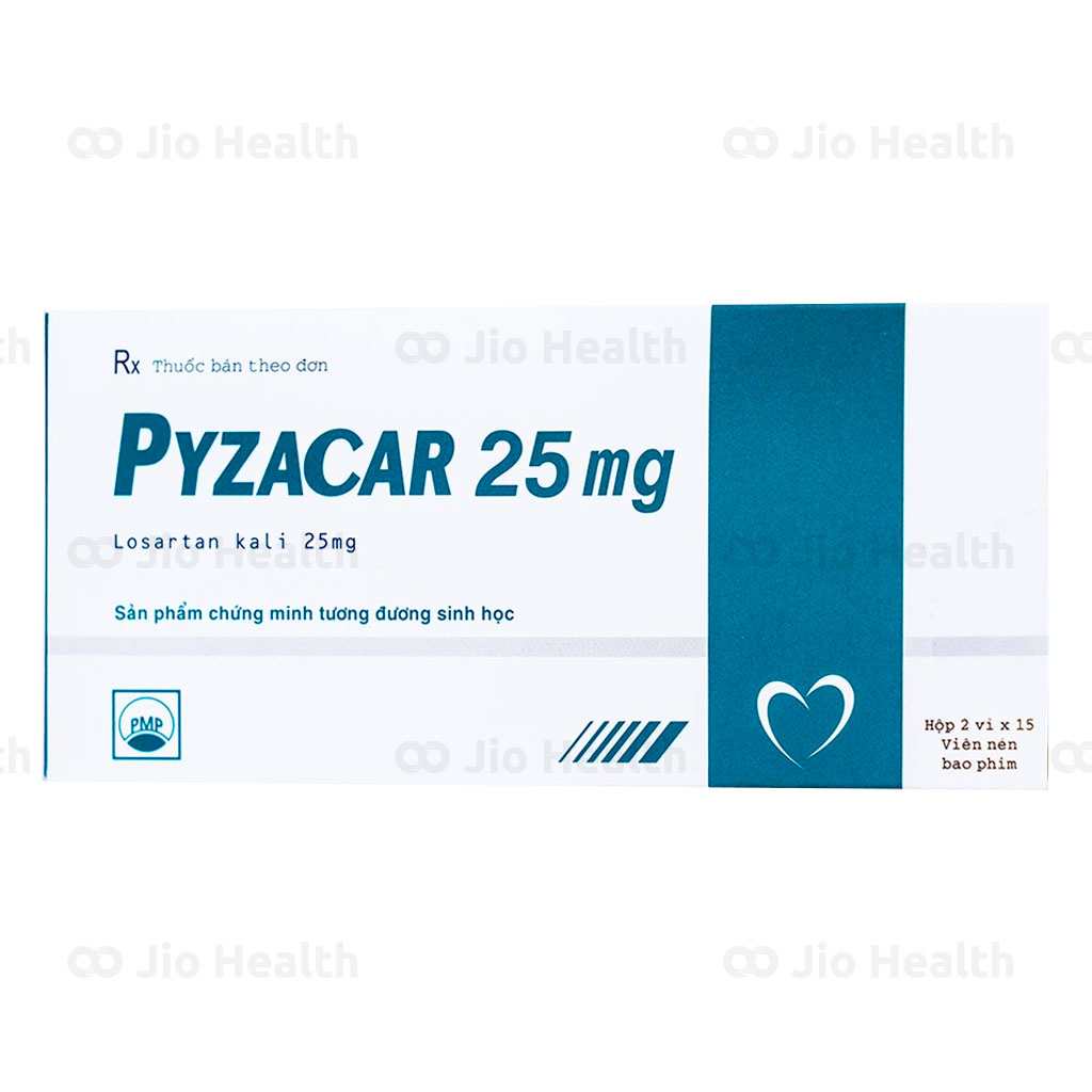 Thuốc Pyzacar 25mg có công dụng gì?
