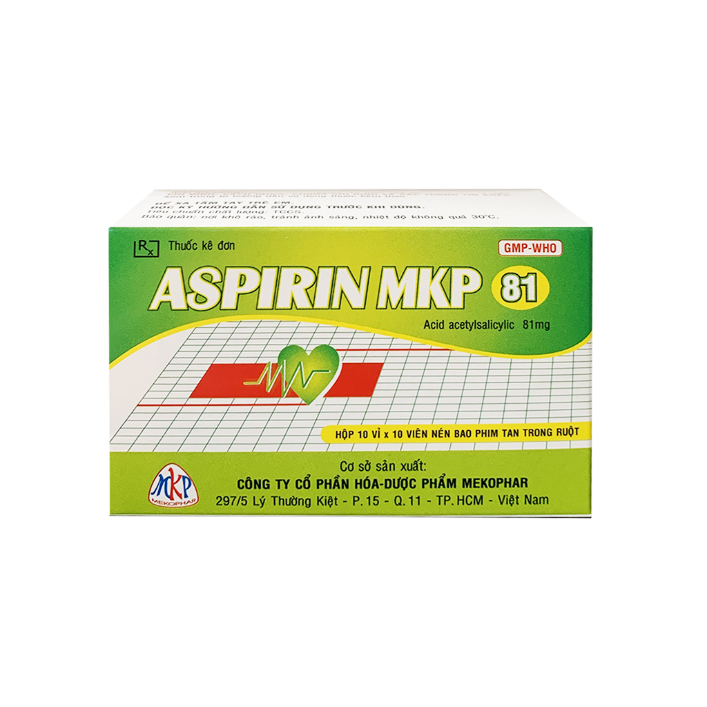 Thuốc Aspirin MKP 81 có giúp giảm sốt không?
