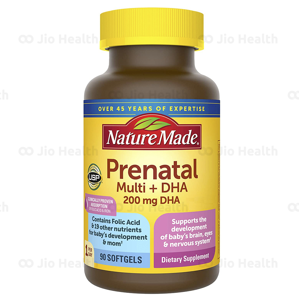 Sản phẩm vitamin tổng hợp cho bà bầu Prenatal Multi DHA có bao nhiêu viên trong mỗi hộp?
